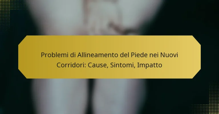 Problemi di Allineamento del Piede nei Nuovi Corridori: Cause, Sintomi, Impatto
