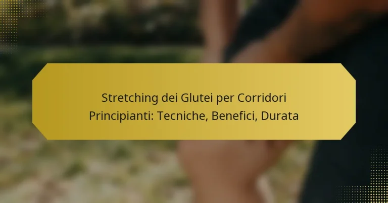 Stretching dei Glutei per Corridori Principianti: Tecniche, Benefici, Durata