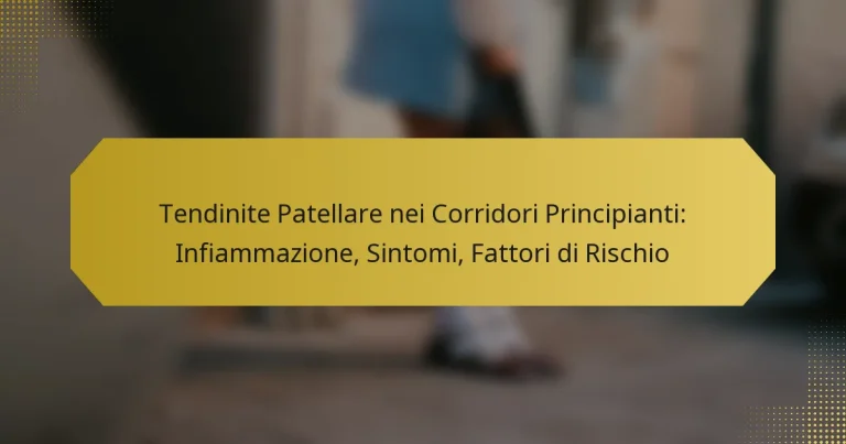 Tendinite Patellare nei Corridori Principianti: Infiammazione, Sintomi, Fattori di Rischio